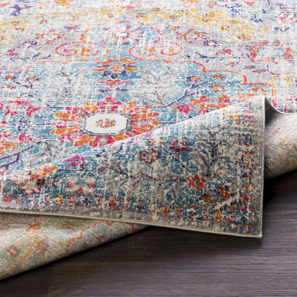 Mistana™ Hillsby Performance Teal/Beige Rug & Reviews Wayfair